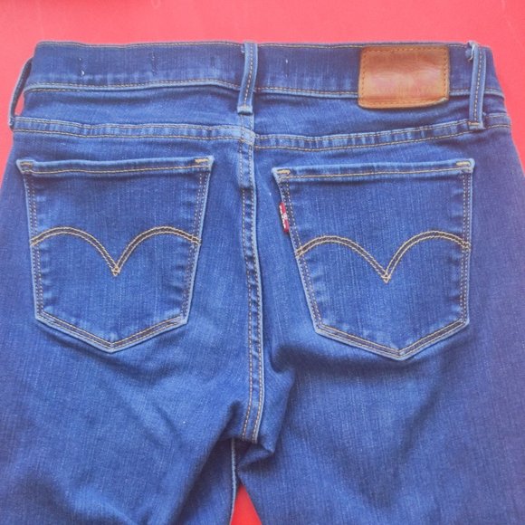 Levi's 710 super skinny jeans stretchy blue women's size 26 - Picture 4 of 8